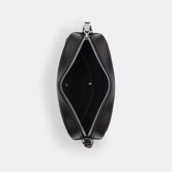 🎁 Coach Mini Jamie Camera Bag In Signature Canvas With Bow Print - Picture 3 of 10